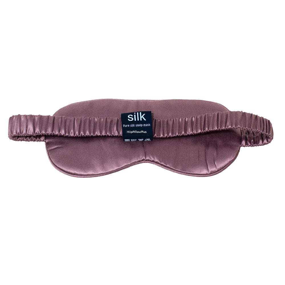 100% Mulberry silk pillowcase and sleep mask set to prevent wrinkles